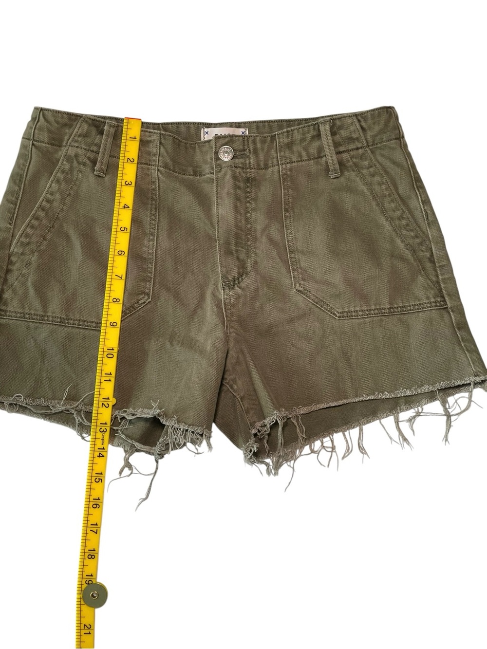 PAIGE Mayslie Utility Shorts – Size 29 – Vintage Ivy Green – Like New - Picture 7 of 8